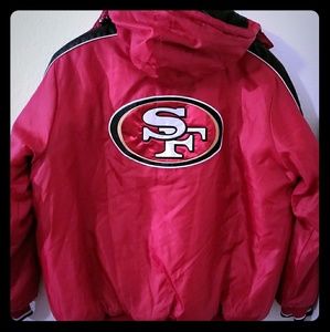 San Francisco 49ers full zipped pullover jacket.